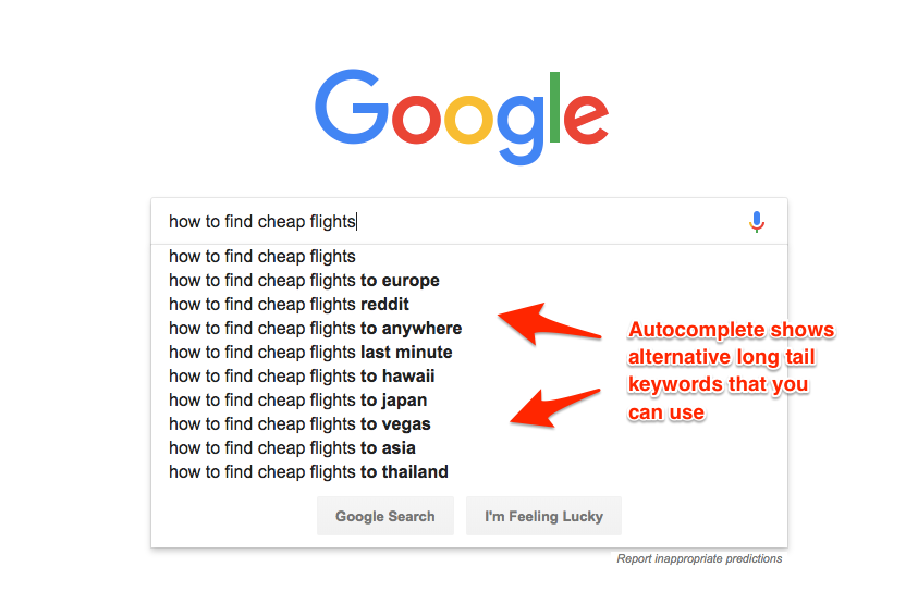 Google Autocomplete SEO Strategy