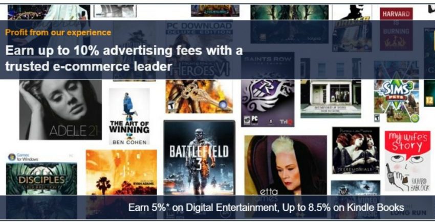 Amazon Associates landing page Amazon Associates homepage for Amazon affiliates